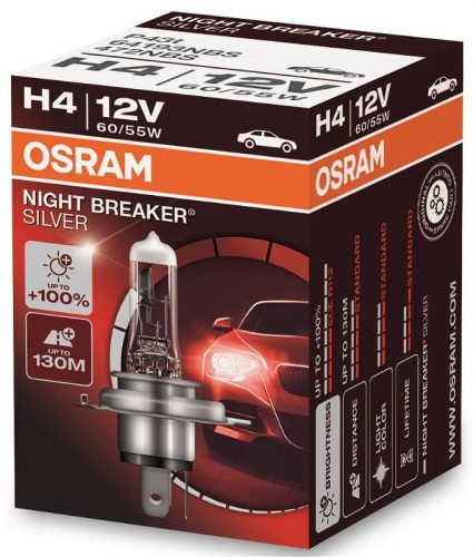 Osram Izzó H4  OSRAM +100% fényerő