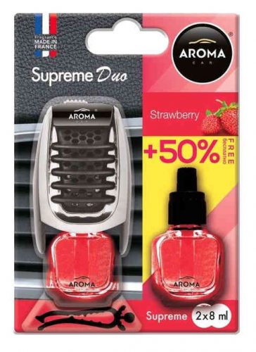 Aroma Supreme Duo Strawberry autófrissítő
