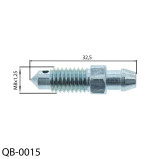 Légtelenítő csavar Fék 
Hossz33 mm M8x1,25
