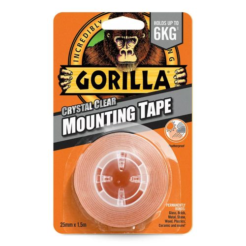 Gorilla Heavy Duty Mounting kristálytiszta kétoldalas ragasztószalag 