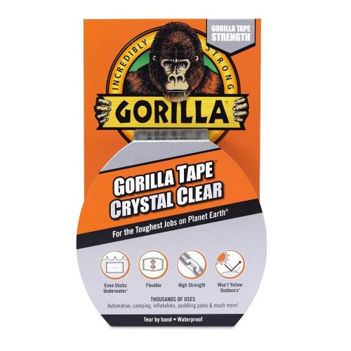 Gorilla Tape vízálló, kristálytiszta javítószalag 8,2mx48mm