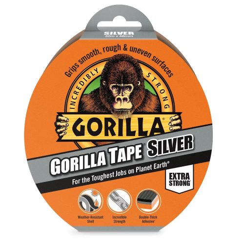 Gorilla Tape Silver extra erős ragasztószalag szürke 32mx48mm