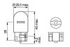 Izzó Bosch ECO, W21W, 12V 